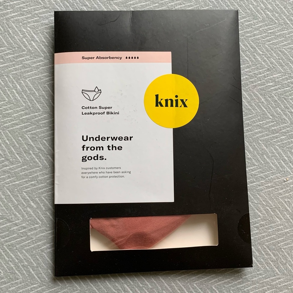 NIB Knix cotton super absorbency leak proof bikini undies small